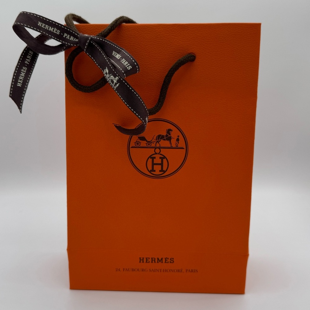 💞Authentic💞Hermes Small Shopping Bag with ribbon